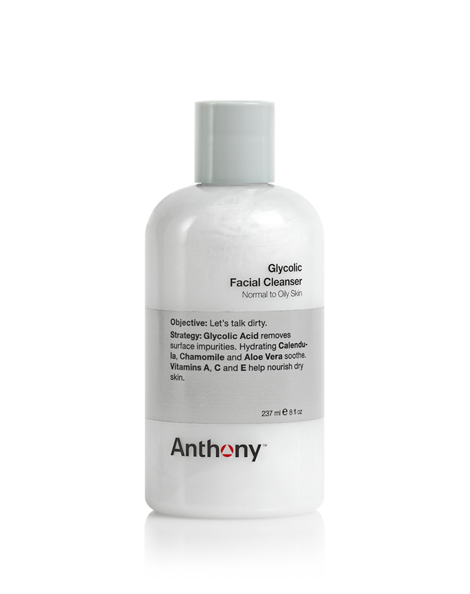 Glycolic facial cleanser
