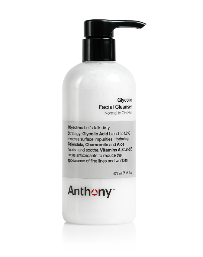 Glycolic facial cleanser
