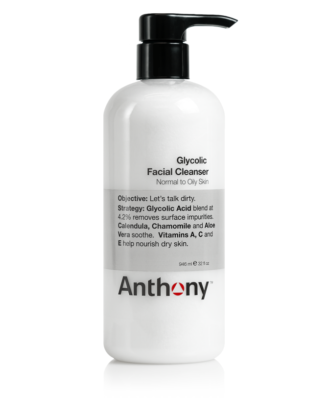 Glycolic facial cleanser