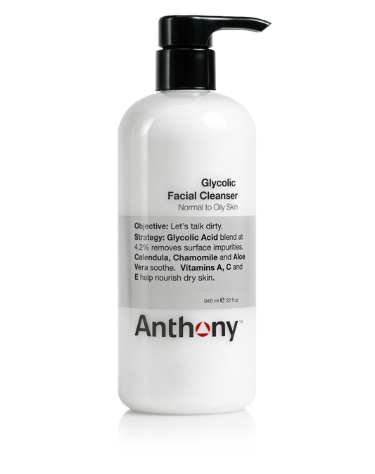 Glycolic facial cleanser